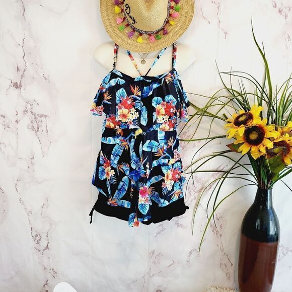 New Boutique item! Tropical Summer swimsuit boyshort - Picture 2 of 7